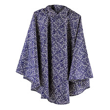 totes Batik Print Poncho with Pocket 