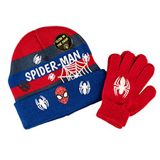 Spiderman Hat and Glove Set Red