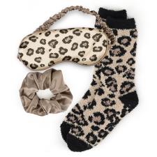 totes Cosy Socks, Scrunchie &amp; Eye Mask Gift Set Animal