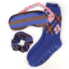 totes Cosy Socks, Scrunchie &amp; Eye Mask Gift Set Navy