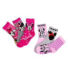 Children's Minnie Mouse Triple Pack Socks