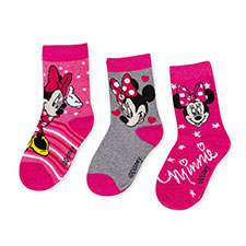 Children's Minnie Mouse Triple Pack Socks