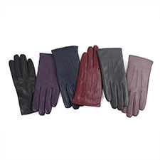 Isotoner Ladies Waterproof 3 Point Leather Gloves