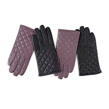 Isotoner Ladies Luxury Quilted Leather Gloves
