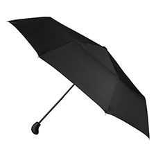 totes ECO-BRELLA&#174; Supermini Plain Black with Gearstick Handle (3 Section)