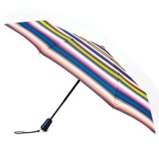 totes Auto Open/Close Xtra Strong Affinity Stripe Print Umbrella (3 Section)