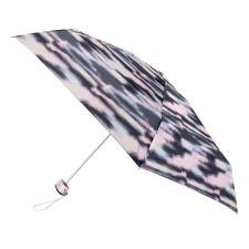 totes&#174; Compact Flat Striped Clouds Print Umbrella ( 5 Section )
