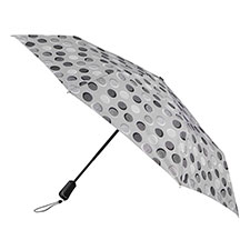 totes ECO-BRELLA&#174; X-TRA STRONG Auto Open/Close Textured Dots Print Umbrella