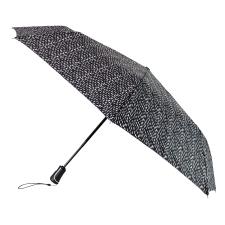 totes&#174; X-TRA STRONG Auto Open / Close B&amp;W Drops Print Umbrella (3 Section)