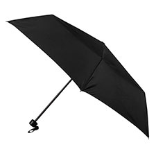 totes ECO-BRELLA&#174; Supermini Plain Black (3 Section)