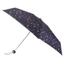 totes® Compact Round Navy Ditsy Umbrella (5 Section)
