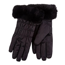 Isotoner&#174; Ladies SmarTouch&#174; Water Repellent Padded Glove Black