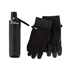 totes X-TRA STRONG&#174; Mens Gloves &amp; Umbrella Gift Set Black