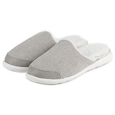 Isotoner Ladies Iso-Flex Herringbone Mule Slipper