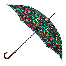 totes&#174; Auto Walker Wood Handle Forest Fruits Print 