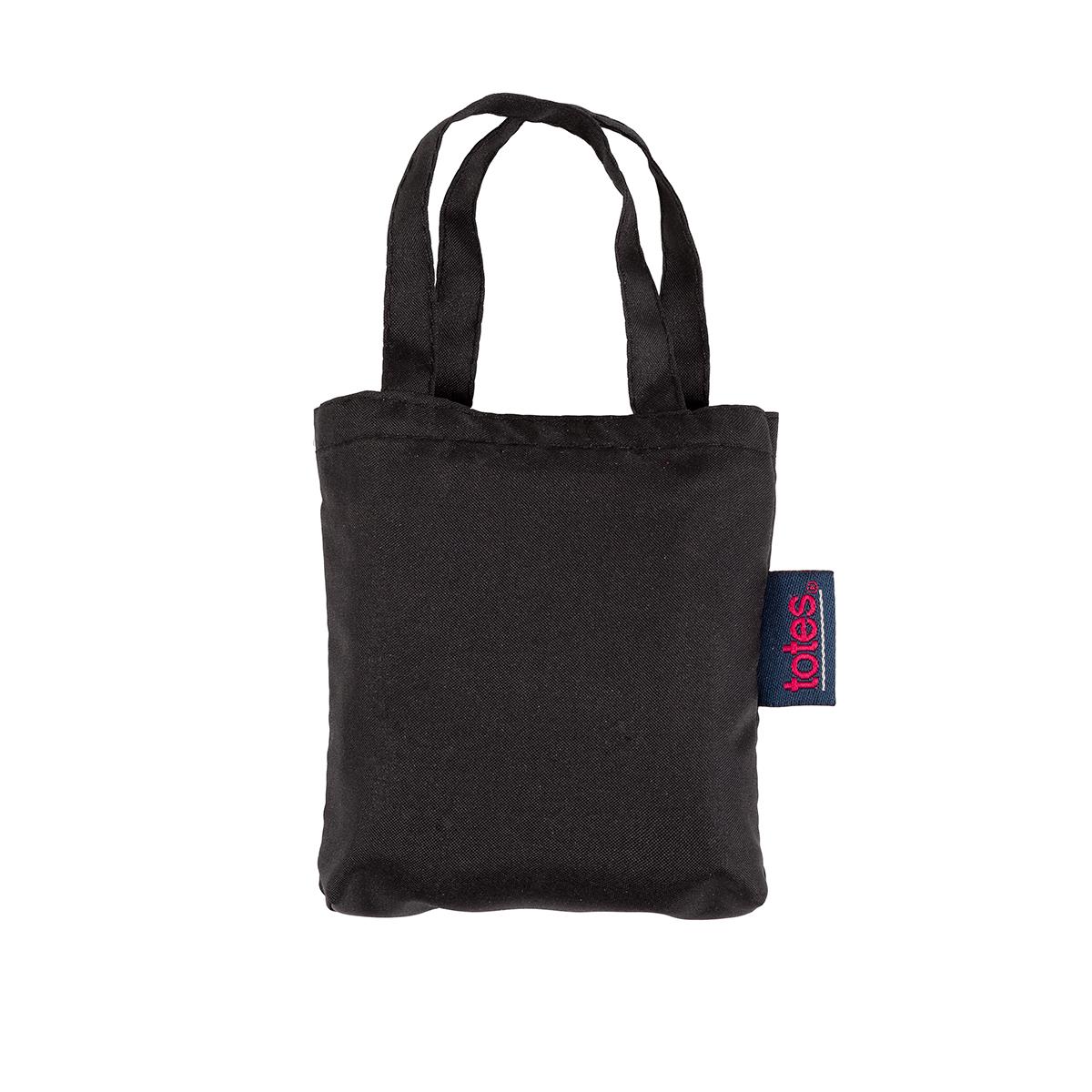 totes Plain Black Shopping Bag | totes ISOTONER