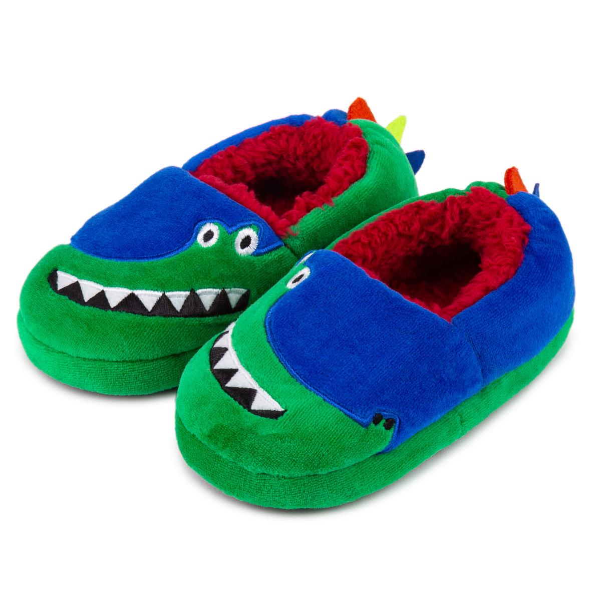 UK 7426823491413 Age 4 To 7 Years Morphy Richards Kids Rainbow Dinosaur Crocodile Slippers 11-13 Size 