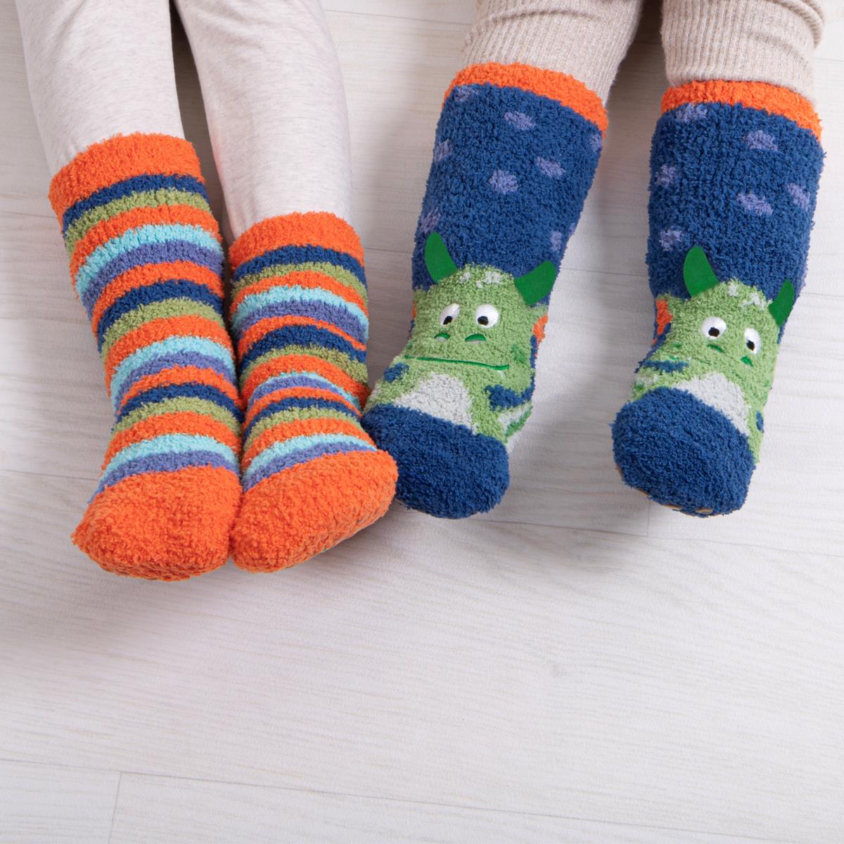 totes toasties Boys Super Soft Slipper Socks (Twin Pack) totes ISOTONER