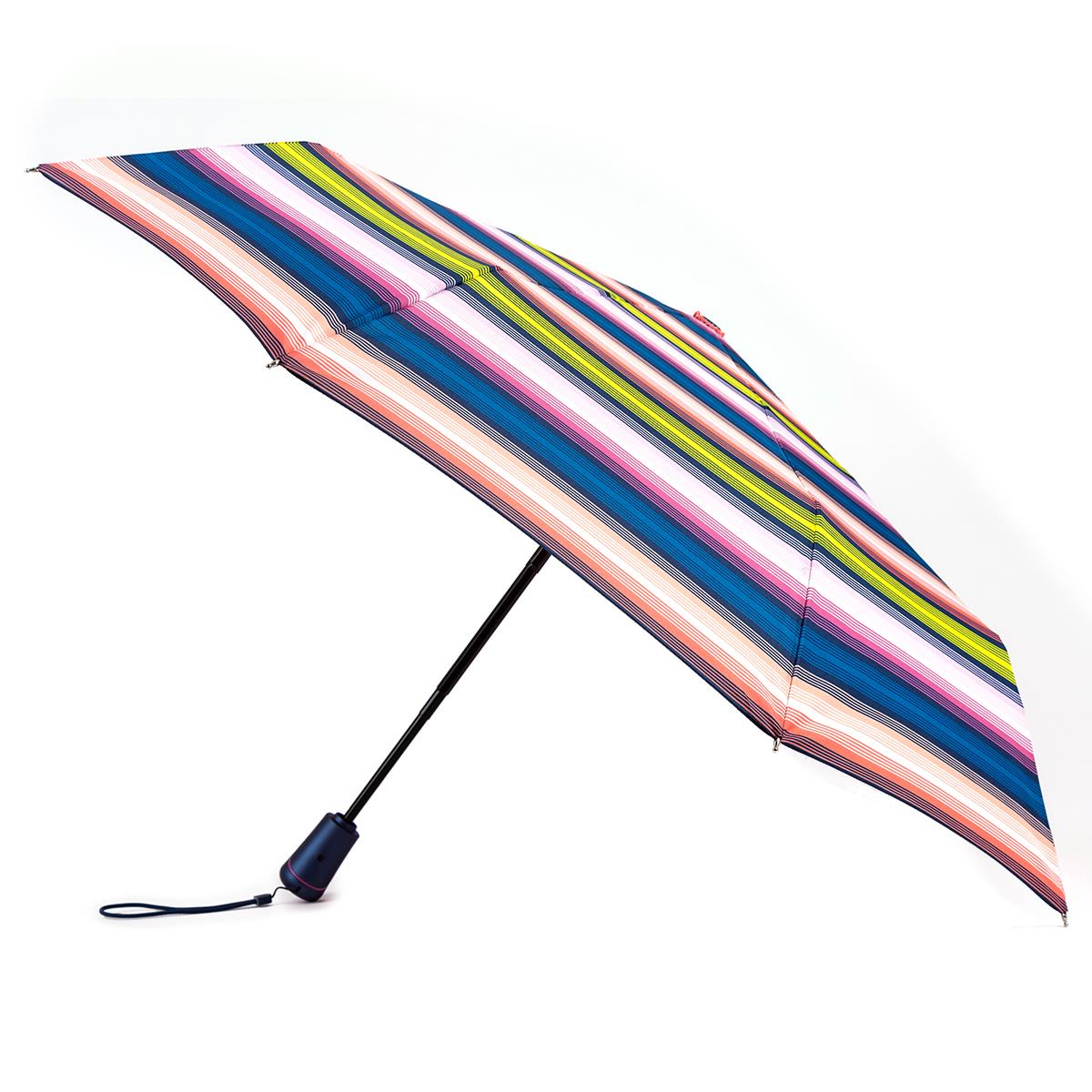 totes Auto Open/Close Xtra Strong Affinity Stripe Print Umbrella (3