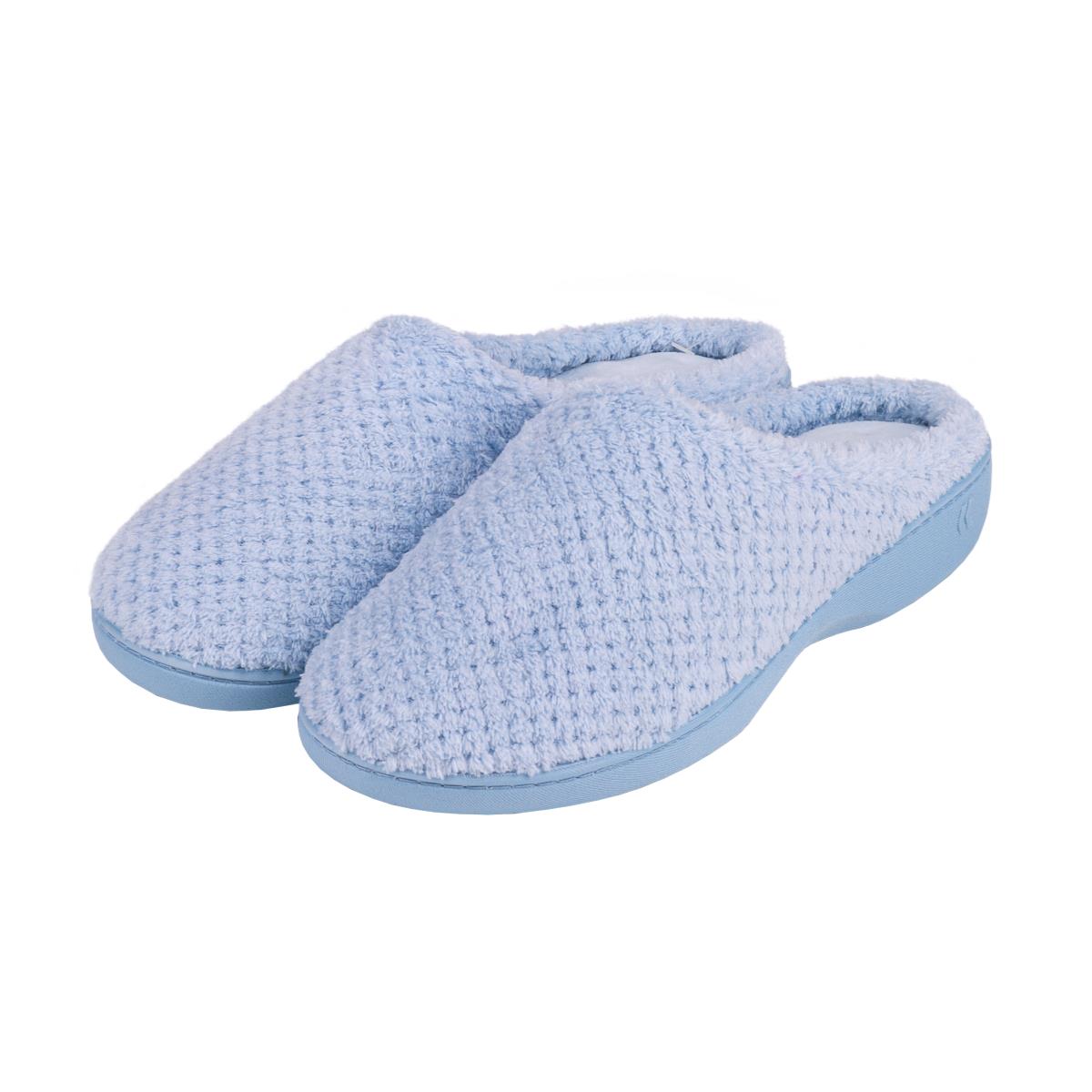 Isotoner Ladies Popcorn Terry Mule Slippers totes ISOTONER