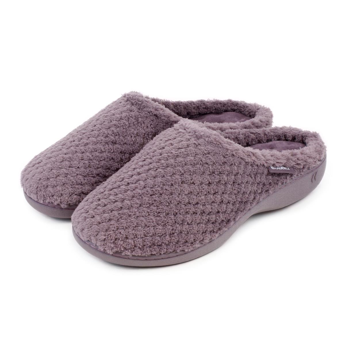 Isotoner Ladies Popcorn Terry Mule Slippers totes ISOTONER