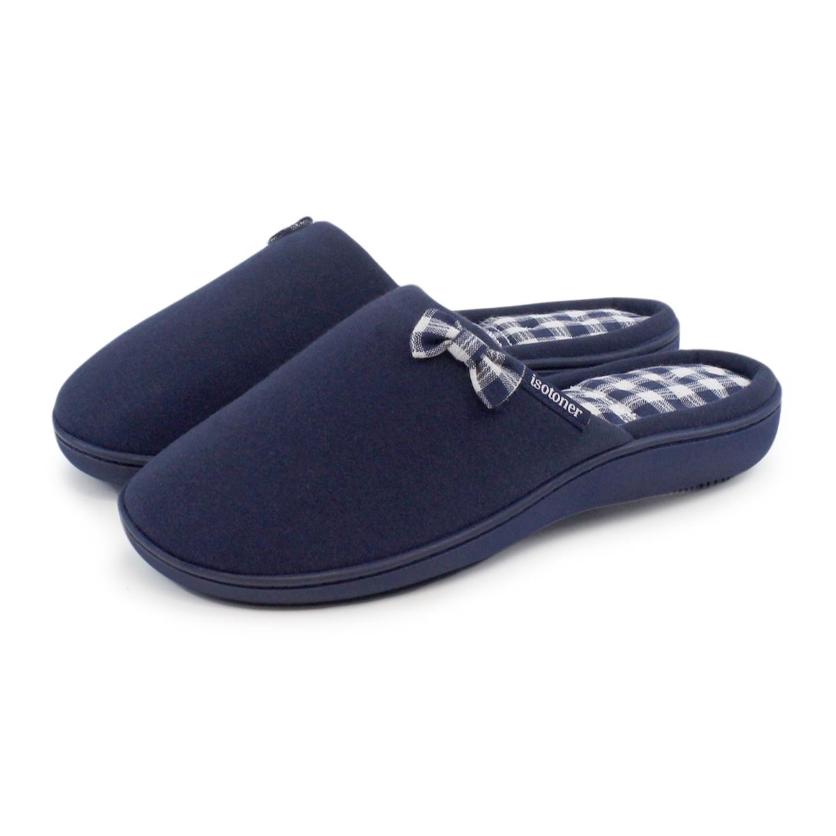 totes isotoner slippers uk isotoner pillowstep mule with gingham slippers totes isotoner slippers uk isotoner pillowstep mule with gingham slippers