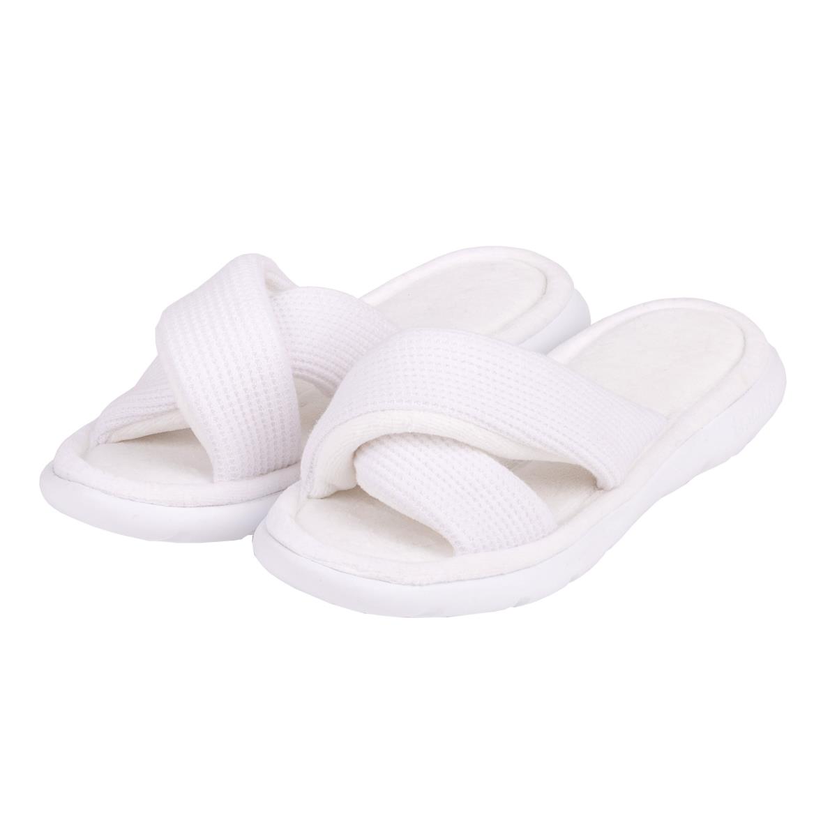Isotoner Ladies iflex Waffle Open Toe Slippers totes ISOTONER