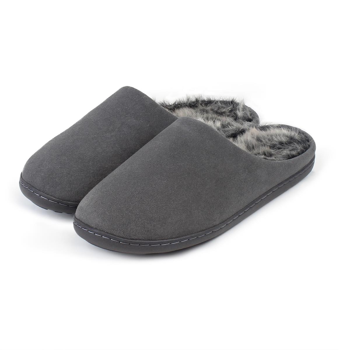 mens suede mule slippers