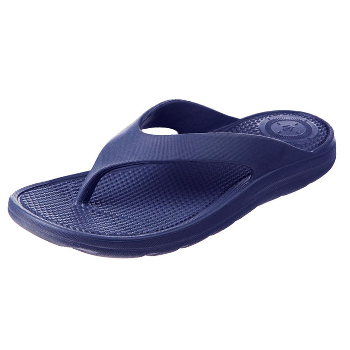 totes SOLBOUNCE Ladies Toe Post Navy Extra Image 1