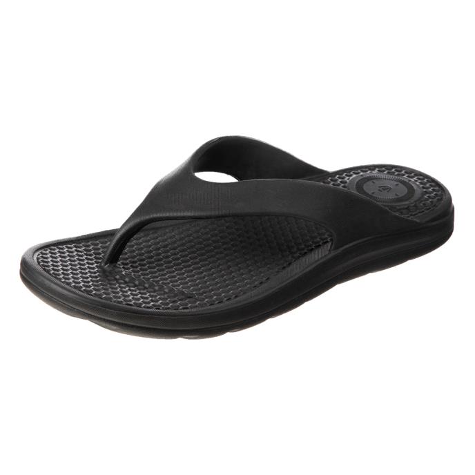 totes SOLBOUNCE Mens Toe Post Black Extra Image 2