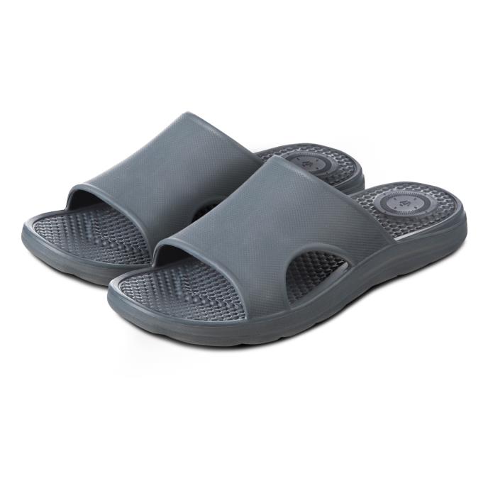 totes SOLBOUNCE Mens Vented Slide Mineral Extra Image 1