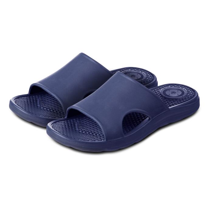 totes SOLBOUNCE Mens Vented Slide Navy Extra Image 1
