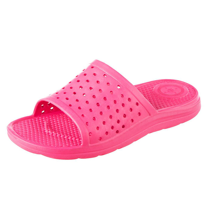 totes SOLBOUNCE Kids Perforated Slide Azalea Extra Image 1