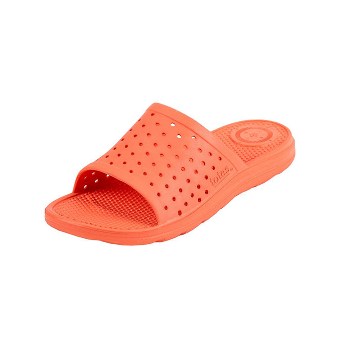 totes SOLBOUNCE Ladies Perforated Slider Coral Extra Image 1