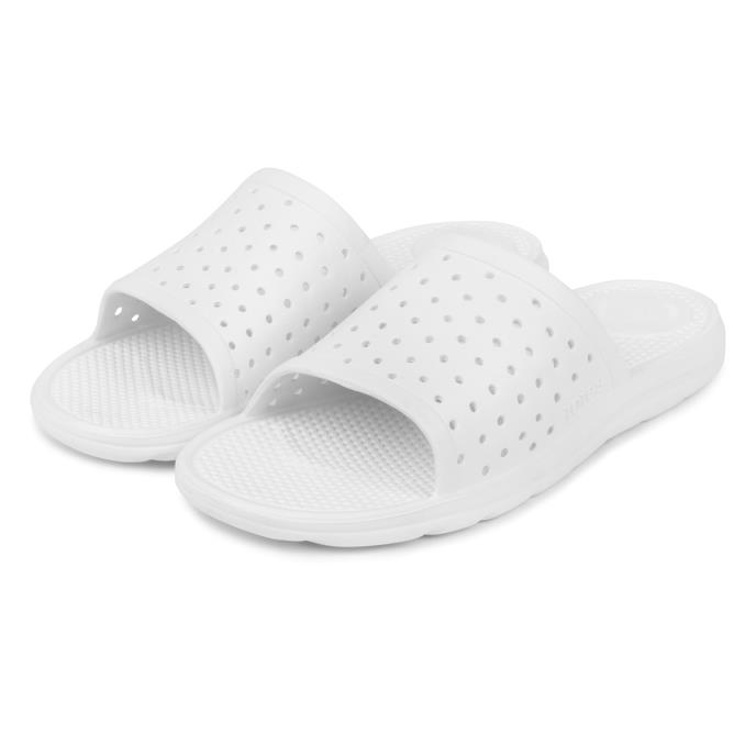 totes SOLBOUNCE Mens Perforated Slide White Extra Image 1