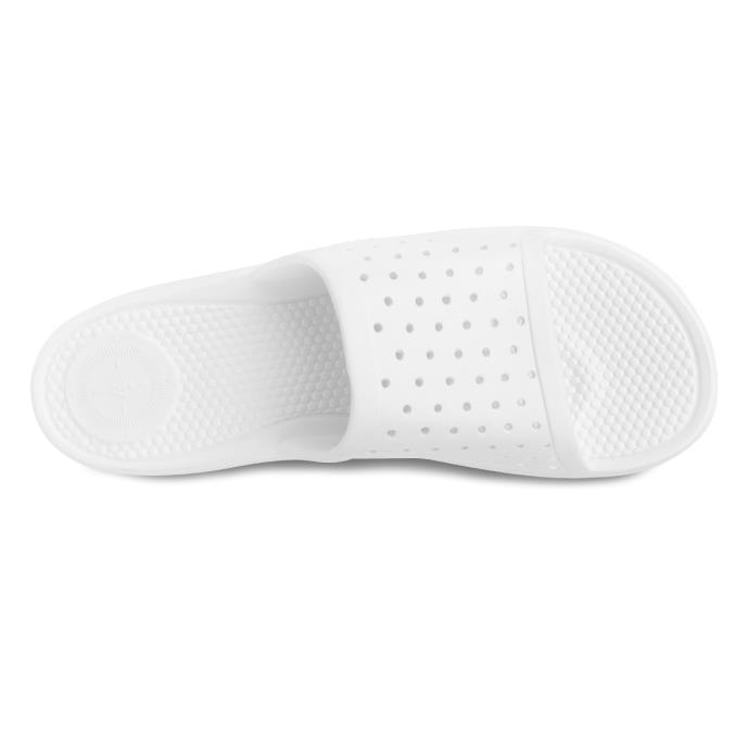 totes SOLBOUNCE Mens Perforated Slide White Extra Image 4