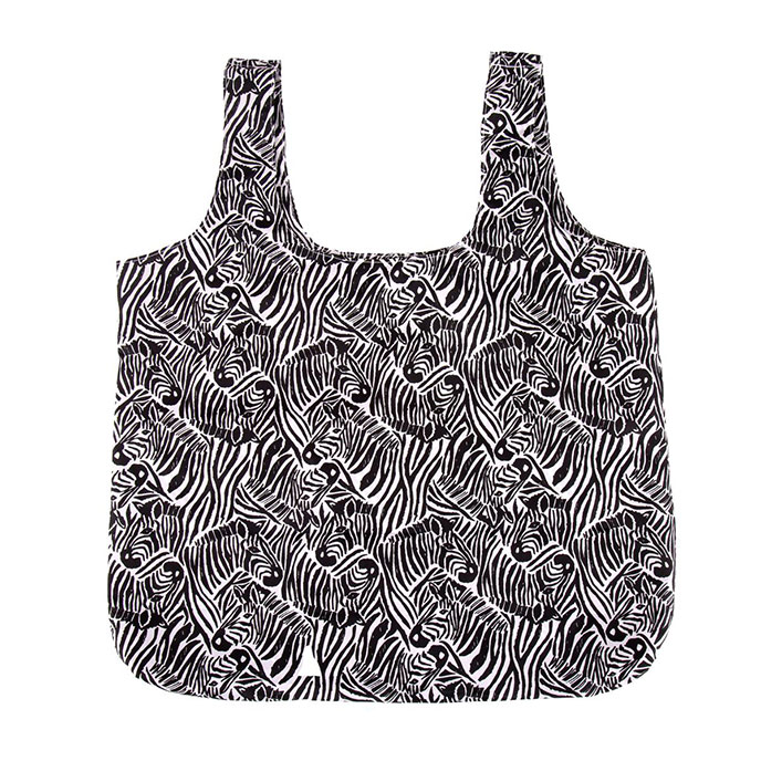 totes Bag in Bag Shopper Zebra Print Shopping Bag  Extra Image 1