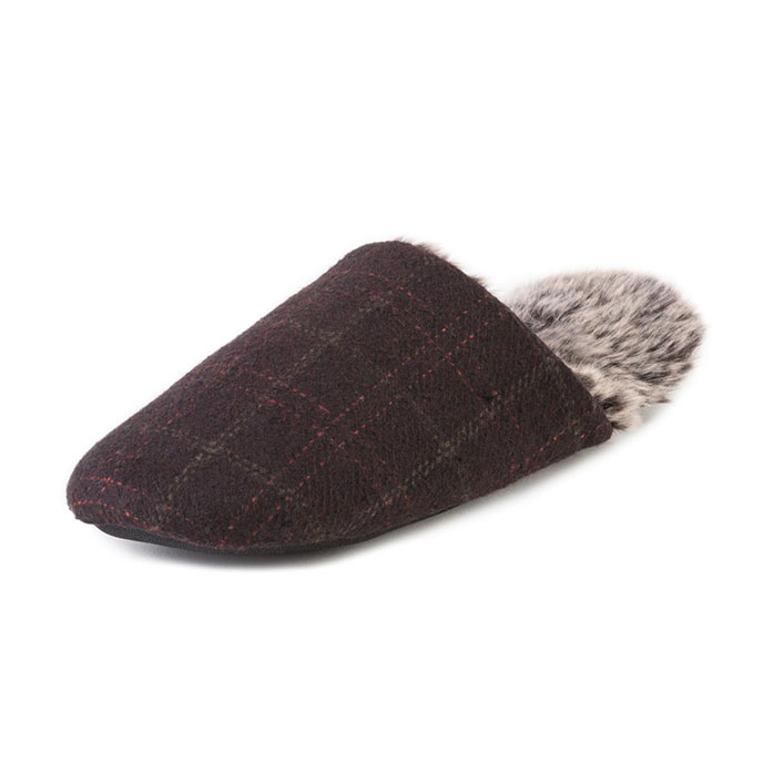 mens fluffy mule slippers