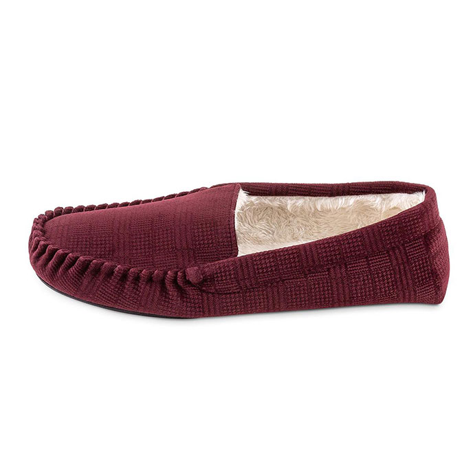 mens red slippers