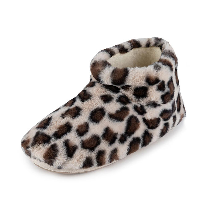 totes Ladies Faux Fur Animal Short Boot Slipper | totes ISOTONER totes Ladies Faux Fur Animal Short Boot Slipper | totes ISOTONER