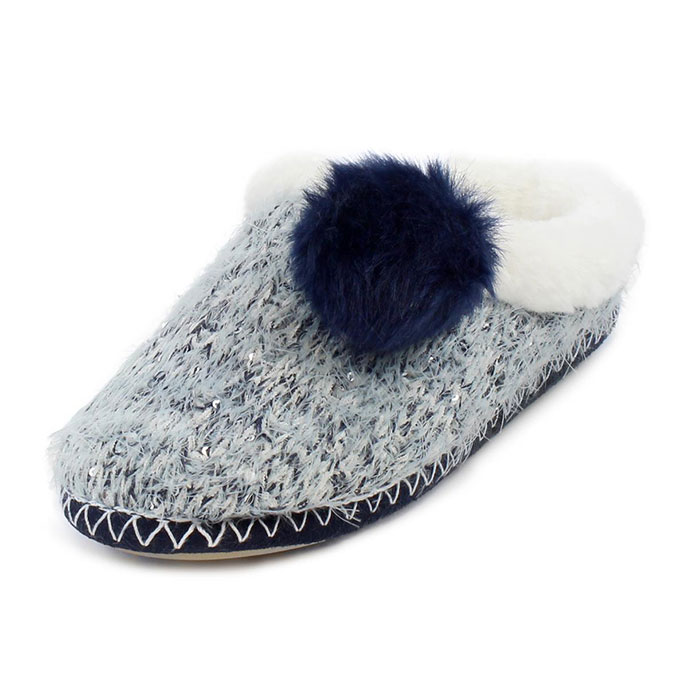 sequin mule slippers
