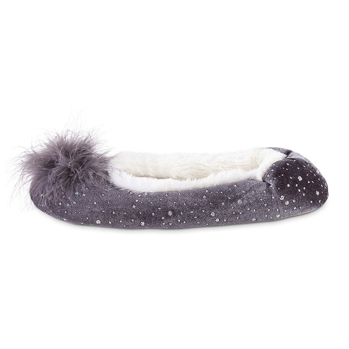 gray ballet slippers