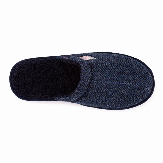 totes harris tweed mule slippers