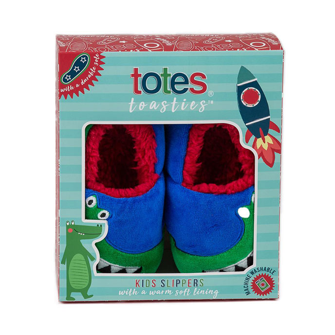 totes Childrens Novelty Slipper Crocodile Extra Image 1