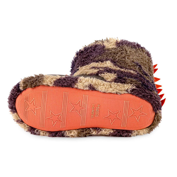 totes Childrens Novelty Bootie Slipper Dinosaur Extra Image 5