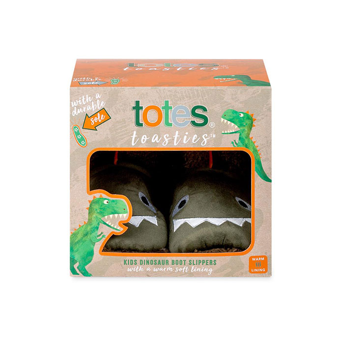dinosaur boot slippers