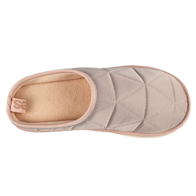 totes Ladies Quilted  Mule Slippers Pink Extra Image 4