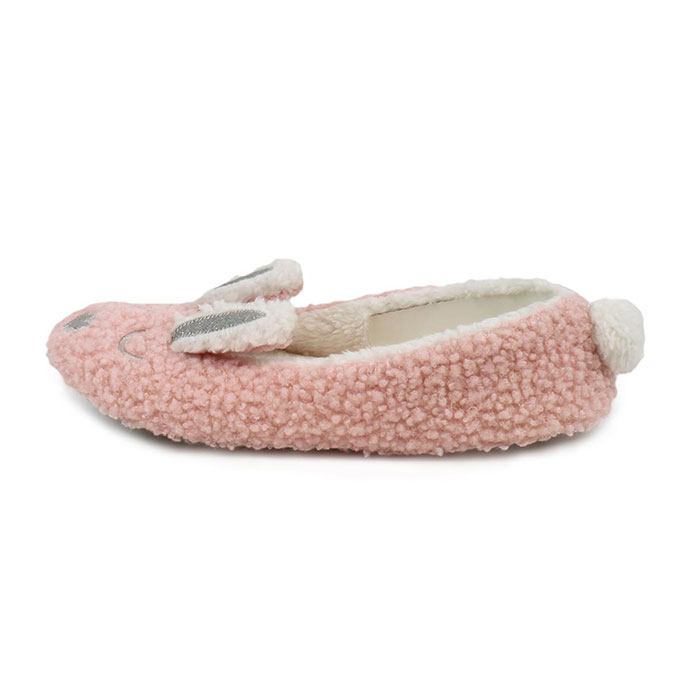 totes Ladies Novelty Ballet Slippers Pink Extra Image 2