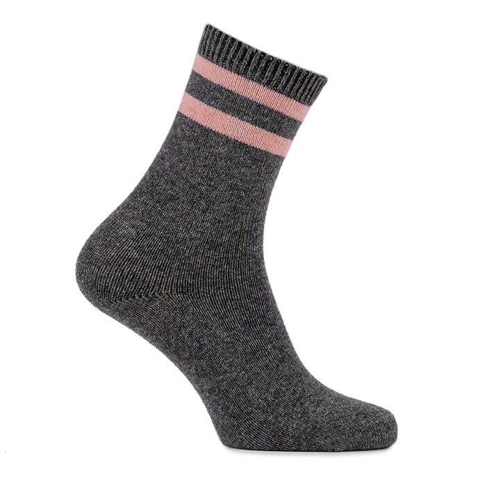 totes Ladies Cashmere Mix Triple Pack Day Socks Natural Extra Image 2