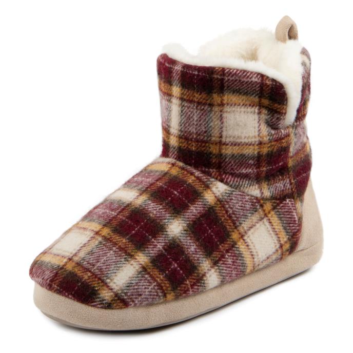 Tartan hotsell slipper boots